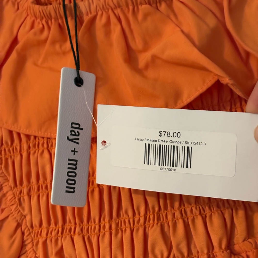 NWT Day+Moon One-Shoulder Ruffle Dress - Picture 6 of 6